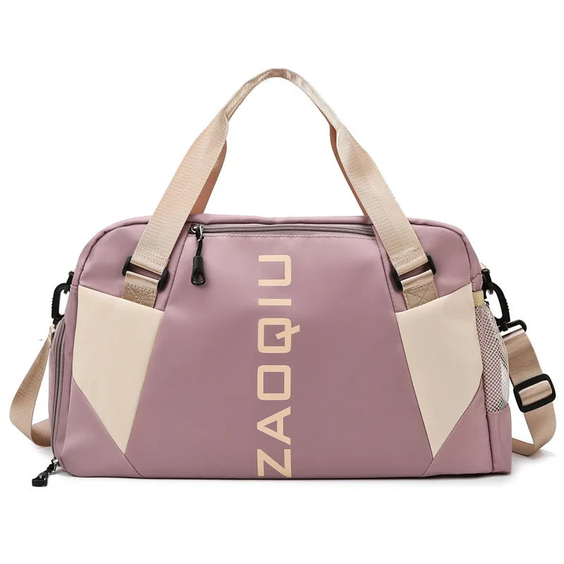 Bolsa de Academia Feminina Allurea – Compartimento para Roupas Molhadas e Sapatos