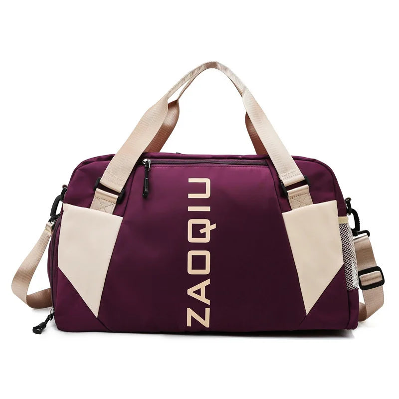 Bolsa de Academia Feminina Allurea – Compartimento para Roupas Molhadas e Sapatos