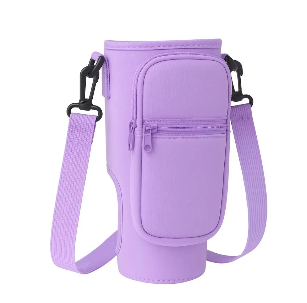 Bolsa Porta Garrafa de Água com Alça Ajustável Impermeável ou KIT com Bolsa+Copo Térmico 890ml