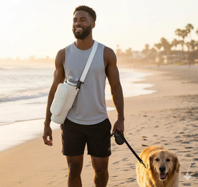 Bolsa Porta Garrafa de Água com Alça Ajustável Impermeável ou KIT com Bolsa+Copo Térmico 890ml