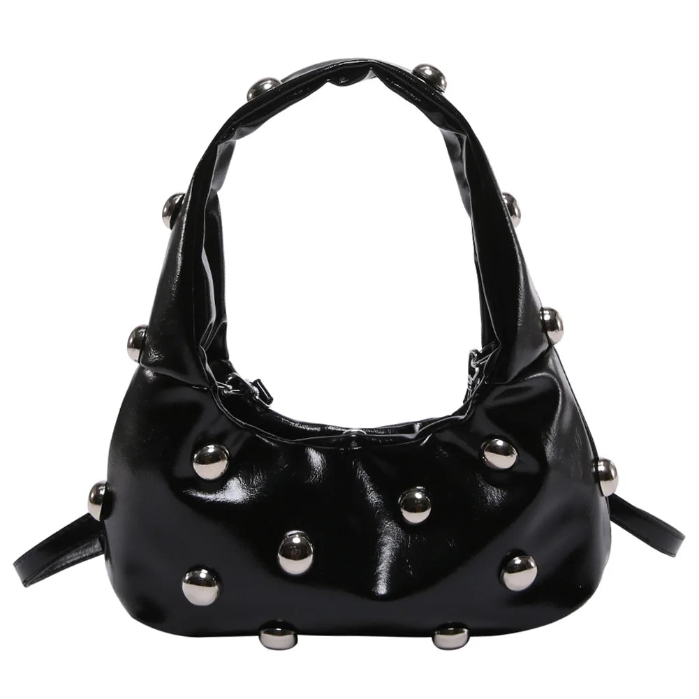 Bolsa feminina de ombro, Transversal, Cravejada