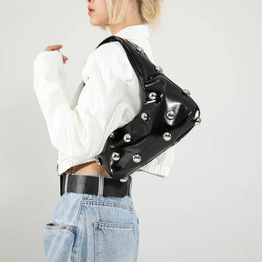 Bolsa feminina de ombro, Transversal, Cravejada