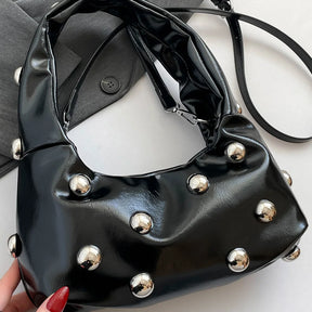 Bolsa feminina de ombro, Transversal, Cravejada