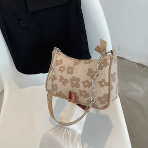 Feltro sacos de ombro para mulheres pequena bolsa de axilas casual bolsa feminina, moda