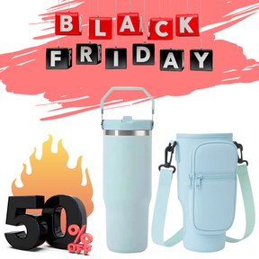 Black Friday Allurea chegou! Garanta sua Bolsa Porta Garrafa Impermeável ou o KIT completo com Copo Térmico 890ml com até 50% OFF!