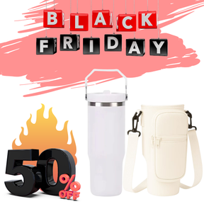 Black Friday Allurea chegou! Garanta sua Bolsa Porta Garrafa Impermeável ou o KIT completo com Copo Térmico 890ml com até 50% OFF!
