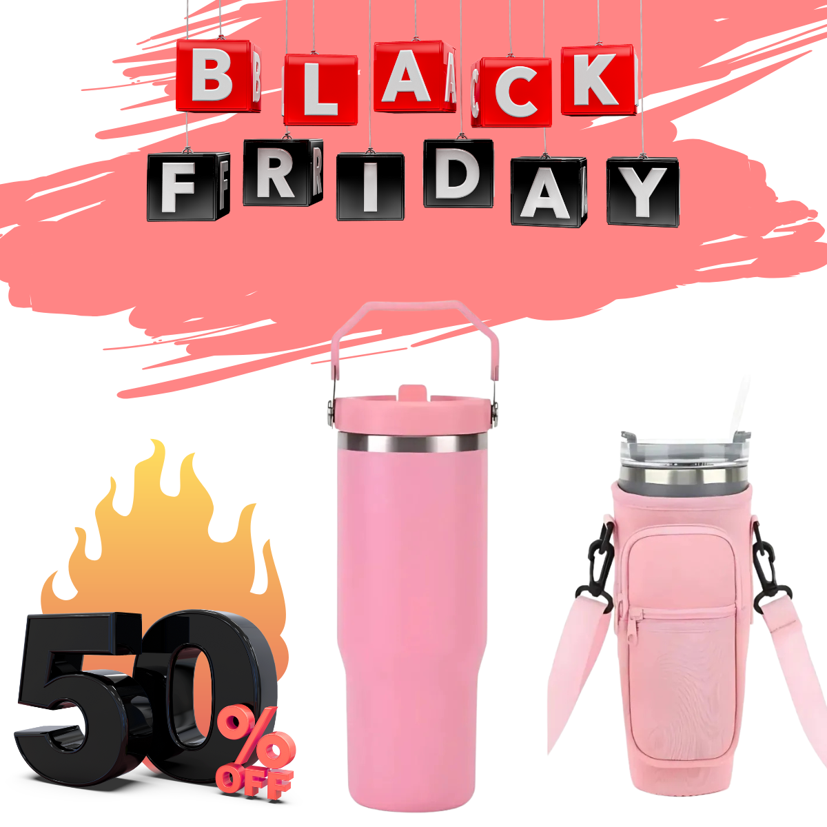 Black Friday Allurea chegou! Garanta sua Bolsa Porta Garrafa Impermeável ou o KIT completo com Copo Térmico 890ml com até 50% OFF!
