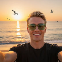 Óculos de Sol Dobrável Unisex – Portátil, Leve e  Estiloso