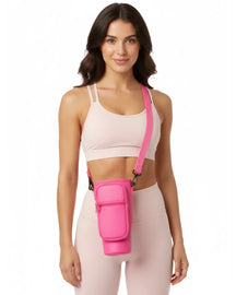 Bolsa Porta Garrafa de Água com Alça Ajustável Impermeável ou KIT com Bolsa+Copo Térmico 890ml