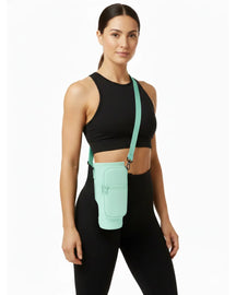 Bolsa Porta Garrafa de Água com Alça Ajustável Impermeável ou KIT com Bolsa+Copo Térmico 890ml